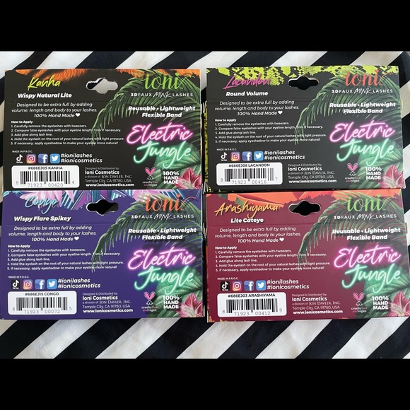 IONI ♥️👀3D MINK Eye Lashes *set of 4* - Picture 2 of 2